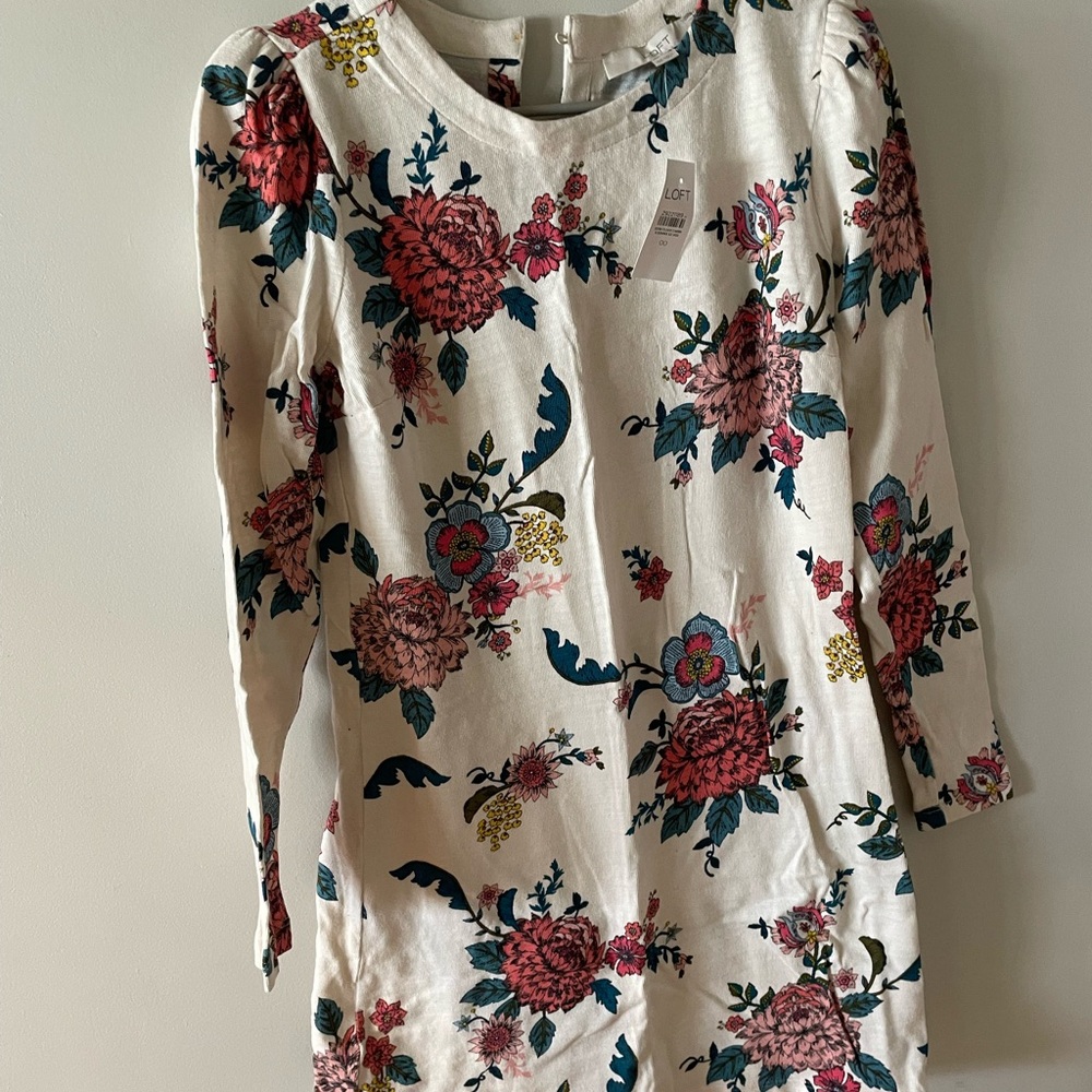 LOFT Floral Patterned Dress